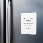 Íman Crie seu próprio ímã de cotação Inspiracional<br><div class="desc">Crie seu próprio ímã de cotação personalizado. Basta adicionar sua citação inspiradora favorita na tipografia da máquina de escrever.</div>