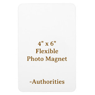 Íman Crie seu próprio ímã de foto flexível 10 cm x 15 c