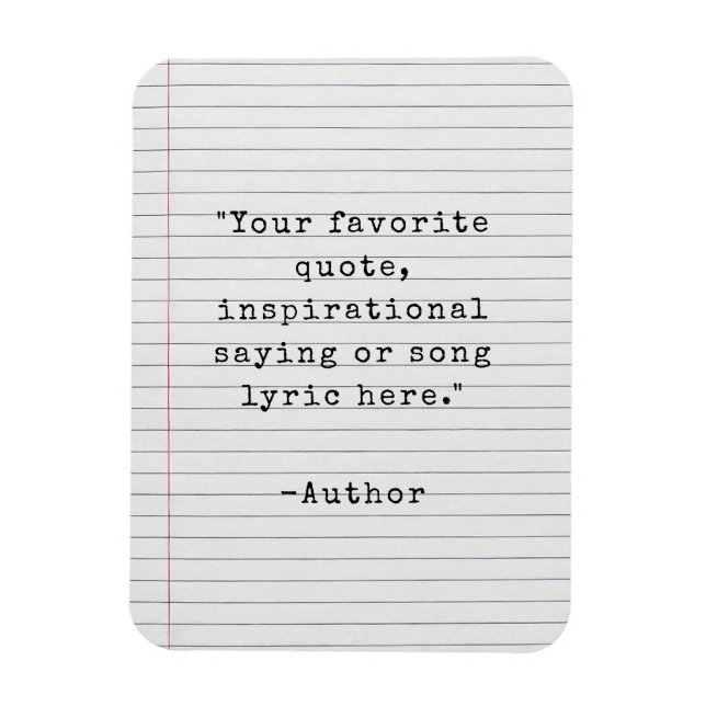 Íman Crie seu próprio Magnet de Citação de Máquina de D (Vertical)