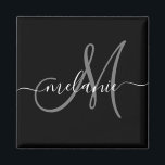 Íman Crie Seu Próprio Monograma Personalizado E Script<br><div class="desc">Crie seu próprio ímã personalizado com seu nome e monograma manuscritos personalizados. Para editar este modelo de design, altere os campos de texto conforme mostrado acima. Você pode adicionar mais texto ou imagens, personalizar fontes e cores facilmente. Trate-se ou faça o presente perfeito para a família, amigos, pais e avós!...</div>