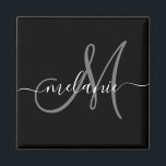 Íman Crie Seu Próprio Monograma Personalizado E Script<br><div class="desc">Crie seu próprio ímã personalizado com seu nome e monograma manuscritos personalizados. Para editar este modelo de design, altere os campos de texto conforme mostrado acima. Você pode adicionar mais texto ou imagens, personalizar fontes e cores facilmente. Trate-se ou faça o presente perfeito para a família, amigos, pais e avós!...</div>