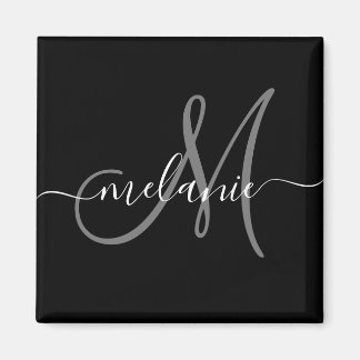 Íman Crie Seu Próprio Monograma Personalizado E Script 