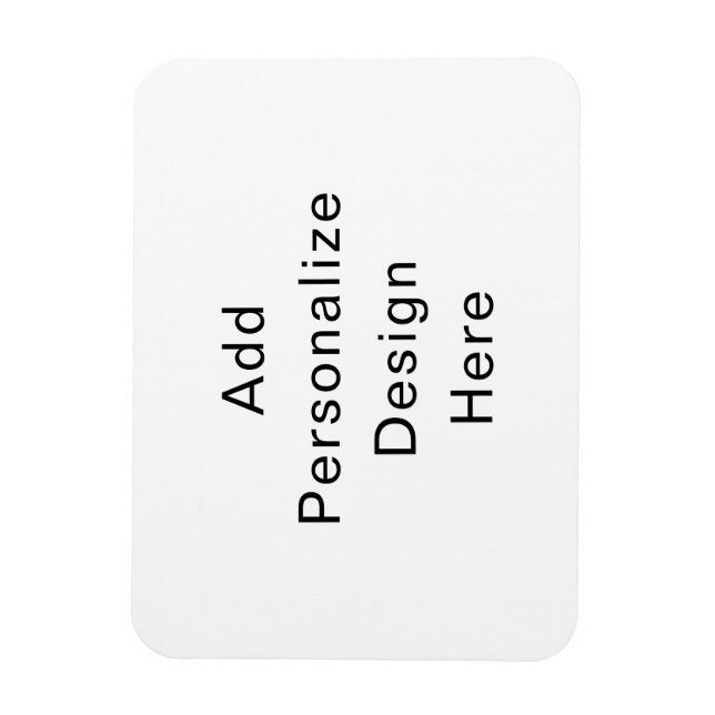 Íman crie seu próprio personalizado 3" x 4" (Vertical)