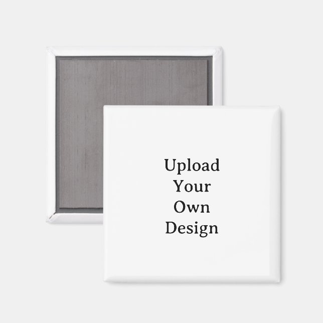 Íman Crie Seu Próprio Quadrado Simples Personalizado de (Front/Back)