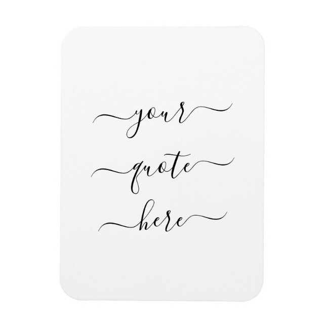 Íman Crie seu próprio script Elegante de Cotação Person (Vertical)