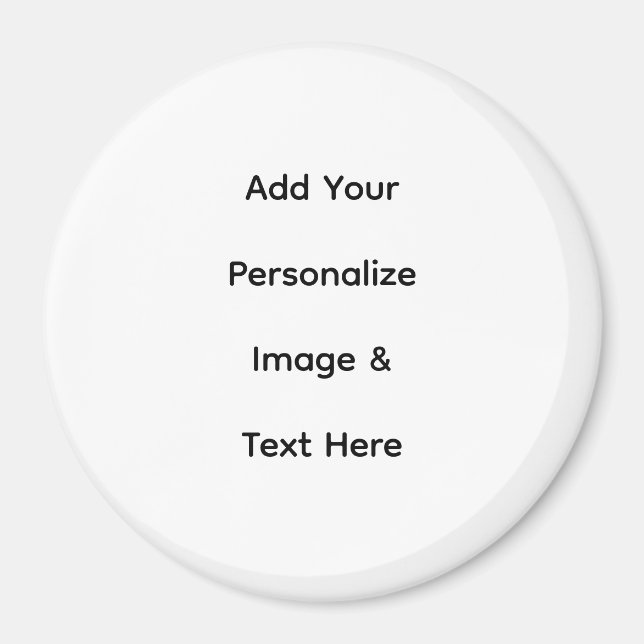 Íman crie seu próprio texto personalizado (Frente)