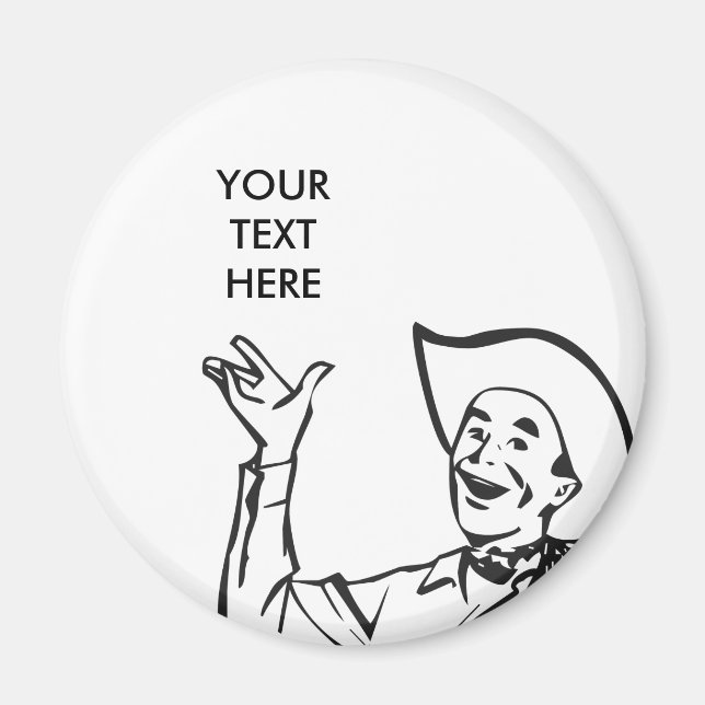 ÍMAN CRIE SEUS PRÓPRIOS PRESENTES DE COWBOY RETRO (Frente)