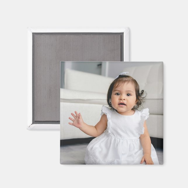 Íman Crie Seus Próprios Presentes de Foto de Bebê Crian (Front/Back)