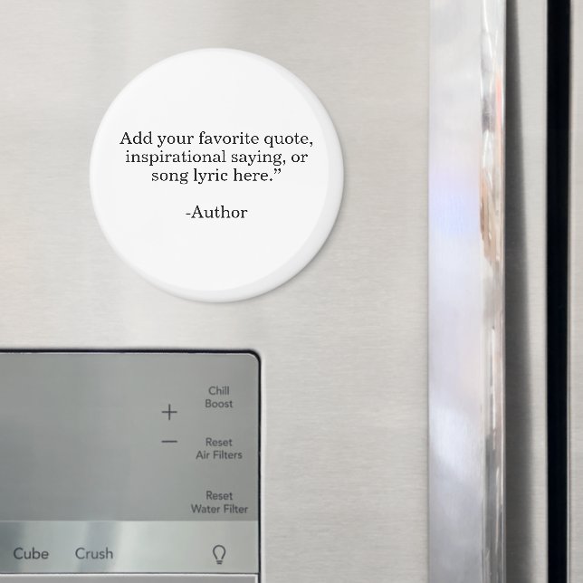 Íman Crie Sua Própria Citação (In Situ (Fridge))