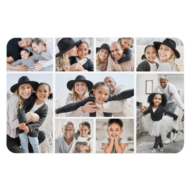 Íman Crie Sua Própria Colagem de Fotos (Horizontal)