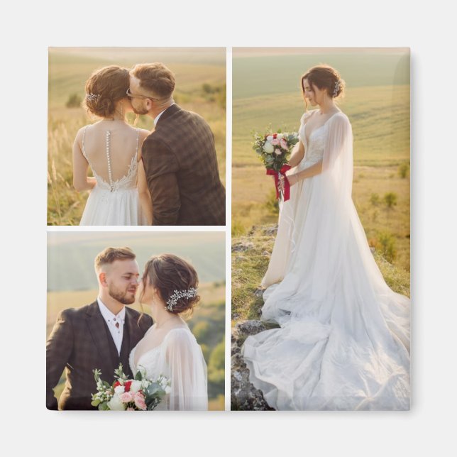 Íman Crie sua própria colagem de fotos 3 (Frente)