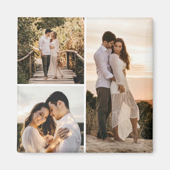 Íman Crie sua própria colagem de fotos 3 (Frente)