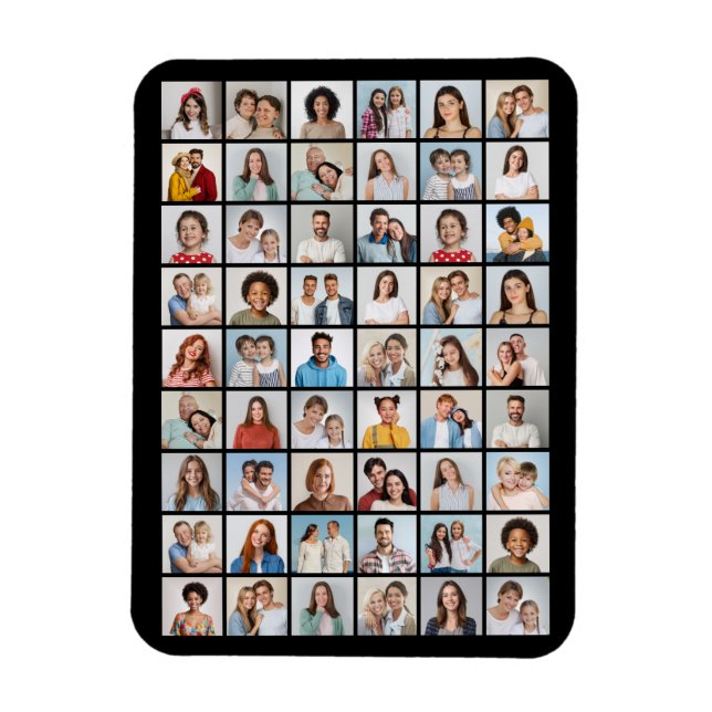 Íman Crie Sua Própria Colagem De Fotos 54 (Vertical)