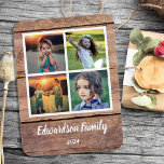 Íman Crie sua própria colagem de fotos da família rusti<br><div class="desc">Imagem fotográfica com a colagem personalizada de fotos da Família sobre o fundo do celeiro russo Adicione suas próprias fotos pessoais para personalizar o ímã e seu próprio texto. Se precisar de ajuda,  entre em contato comigo.</div>