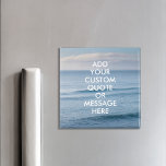 Íman Crie sua própria cotação<br><div class="desc">Crie seu próprio ímã de cotação personalizado. Personalize este ímã com a tipografia moderna e a paisagem das ondas oceânicas.</div>