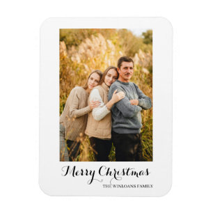 Íman Crie sua própria foto da família de Natal feliz