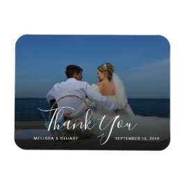 Íman Crie sua própria foto de casamento Obrigado