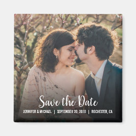 Íman Crie sua própria foto de casamento Salve a data