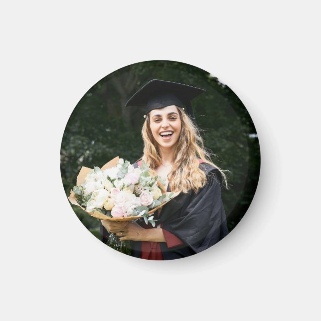 Íman Crie Sua Própria Foto de Graduado Personalizada (Frente)