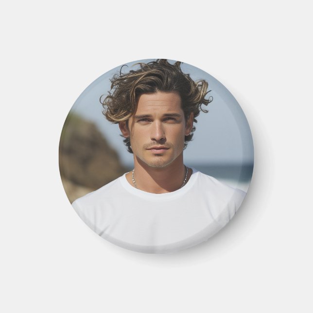 Íman Crie sua própria foto imagem personalizada (Frente)