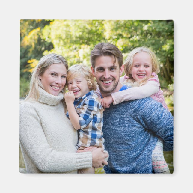 Íman Crie Sua Própria Foto Imagem Personalizada DIY (Frente)