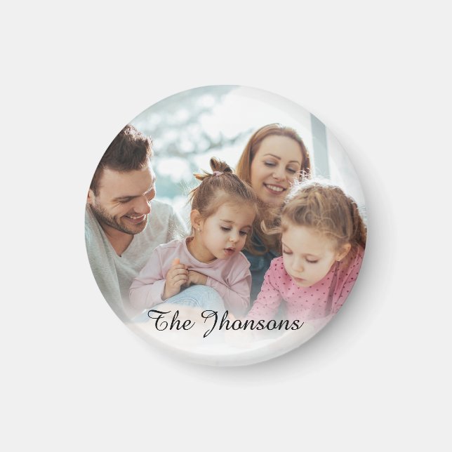 Íman Crie Sua Própria Foto Personalizada DIY (Frente)