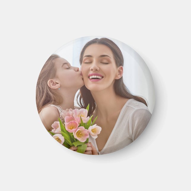 Íman Crie Sua Própria Foto Personalizada Mães e Eu (Frente)