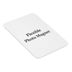 Íman Crie Sua Própria Foto Simples Personalizada 3"x4"