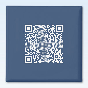Íman Crie um Código QR Escaneável Azul Marinho Desbot