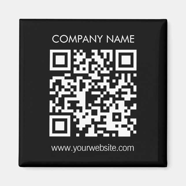 Íman Crie um código QR instantaneamente Design simples  (Frente)