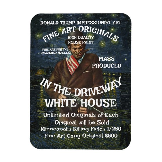 Íman Criminoso de Guerra Sético Presidente Assassino WH (Vertical)