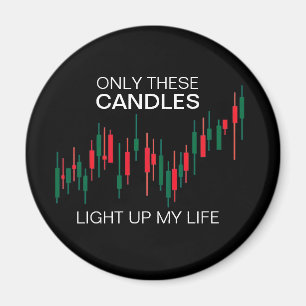 Íman Cripto Candlesticks Personalizados