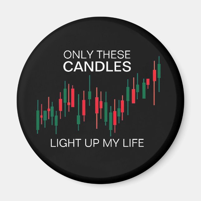 Íman Cripto Candlesticks Personalizados (Frente)