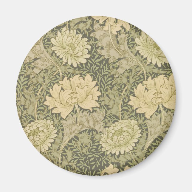 Íman Crisântemo Mãe William Morris (Frente)