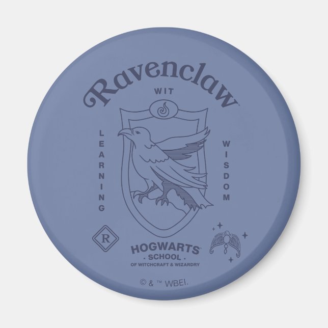 Íman Crista de Sabedoria e Aprendizado RAVENCLAW™ (Frente)