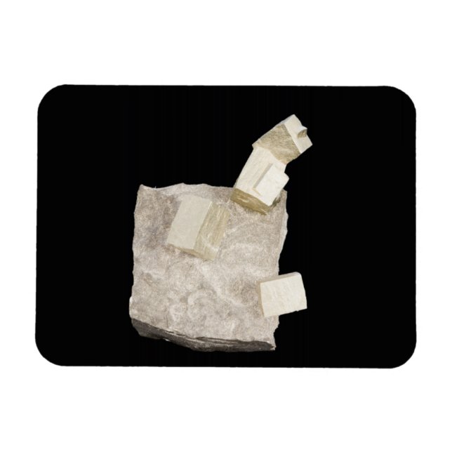 Íman Cristais Pyrite em Shale (Horizontal)