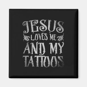 Íman Cristão Tatuador Jesus Me Ama E Minha Tatuagem