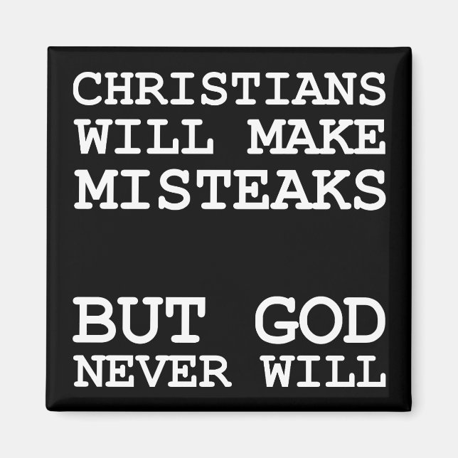 Íman Cristãos Cometem Erros Misteaks Não Deus Engraçado (Frente)