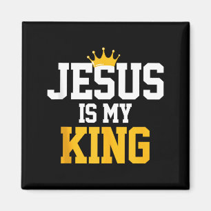 Íman Cristãos Jesus É Meu Rei Camiseta Citações Religiã