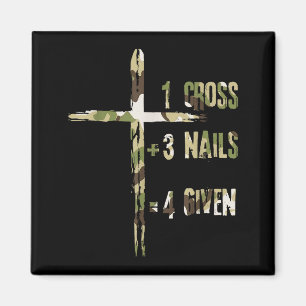 Íman Cristianismo Uma Cruz Mais Três Pregos É Igual a P