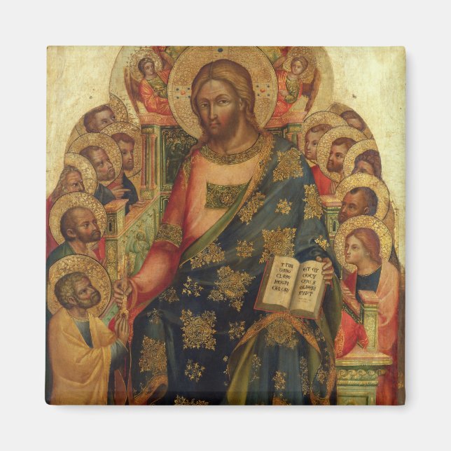 Íman Cristo alinhado com Santos e anjos entregando (Frente)