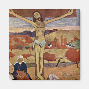 Íman Cristo amarelo de Paul Gauguin, Vintage Fine Art