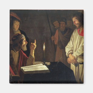 Íman Cristo antes de Caiaphas (óleo em canvas)