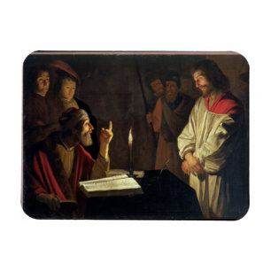 Íman Cristo antes de Caiaphas (óleo em canvas)