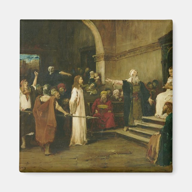 Íman Cristo Antes do Pilato, 1880 (Frente)