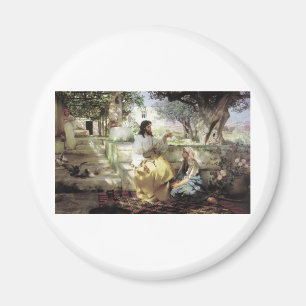 Íman Cristo com Martha e Maria cerca de 1886