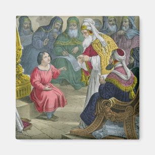 Íman Cristo com os doutores no templo, de um bibl