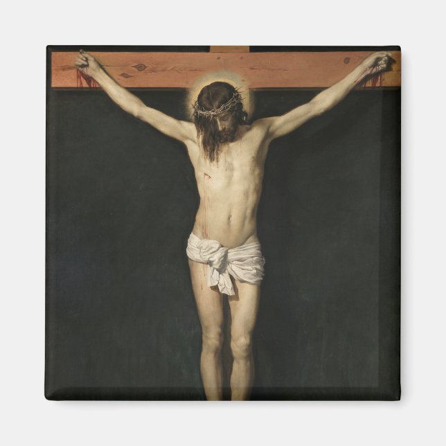 Íman Cristo Crucificado na Cruz (Fé) (Velazquez) (Frente)