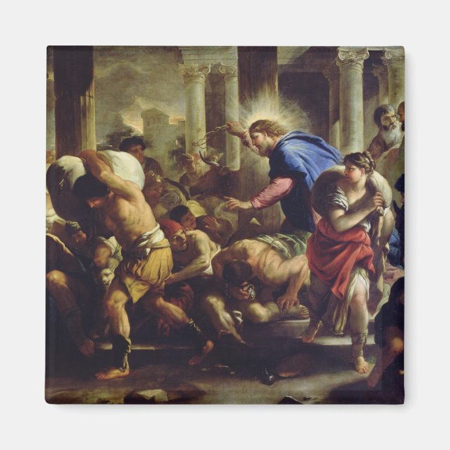 Íman Cristo dirigindo os comerciantes do templo (Frente)