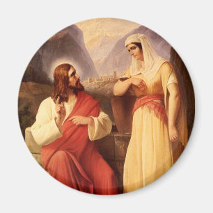 Íman Cristo e a Samaritana por Christian Schleisner